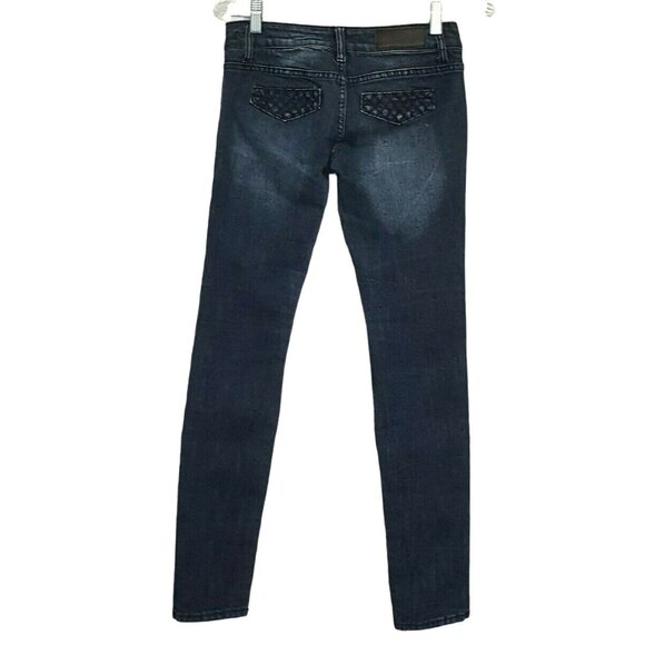 Twentyone Black Women's Jeans cotton blend Super Skinny Dark Wash Size 0 - Picture 2 of 12